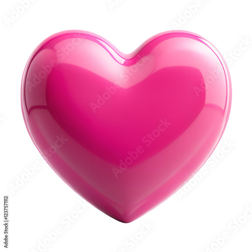 Pink heart On transparent background  PNG image.