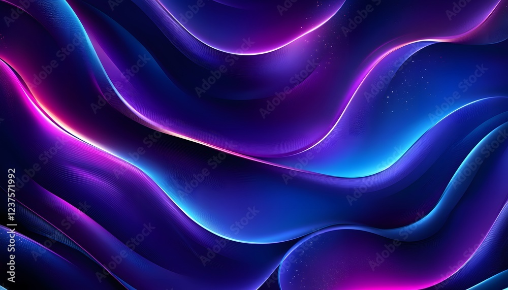 Abstract Blue Purple Swirling Wave Background Design Abstract Blue Purple Swirling Wave Background Design