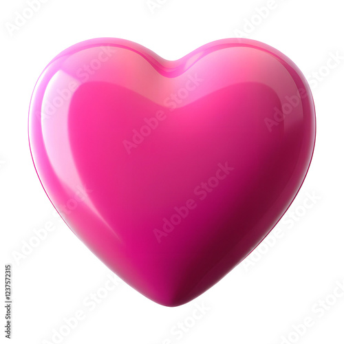 Pink heart On transparent background  PNG image.