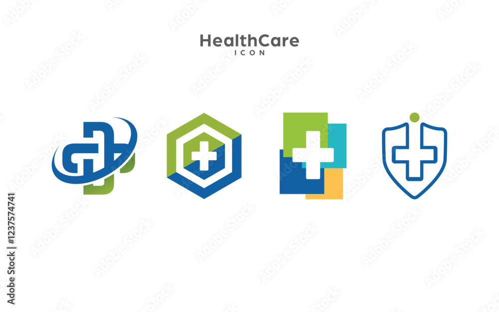 Obraz premium HealthCare logo icon for Company