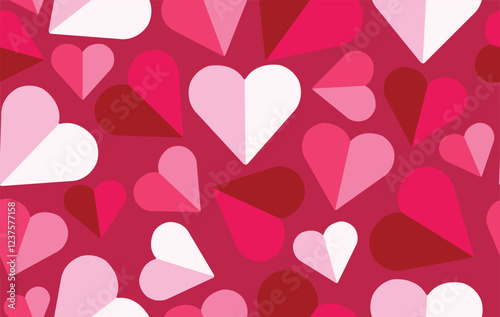 Valentine pattern seamless fabric Valentine day. paper cut pattern vector heart lover. Designed for background ,wallpaper ,valentine pattern ,wrapping paper ,couple ,fabric ,anniversary ,sweetheart