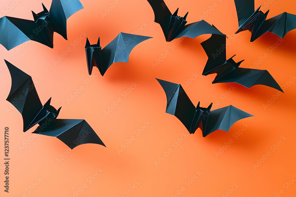 Naklejka premium halloween background with bats