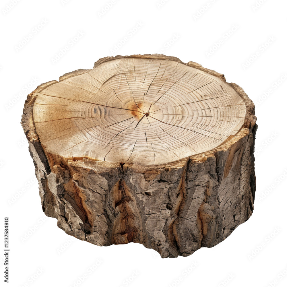 natural wooden log with textured surface and visible growth rings, perfect for rustic decor or as natural element in design natural wooden log with textured surface and visible growth rings, perfect for rustic decor or as natural element in design