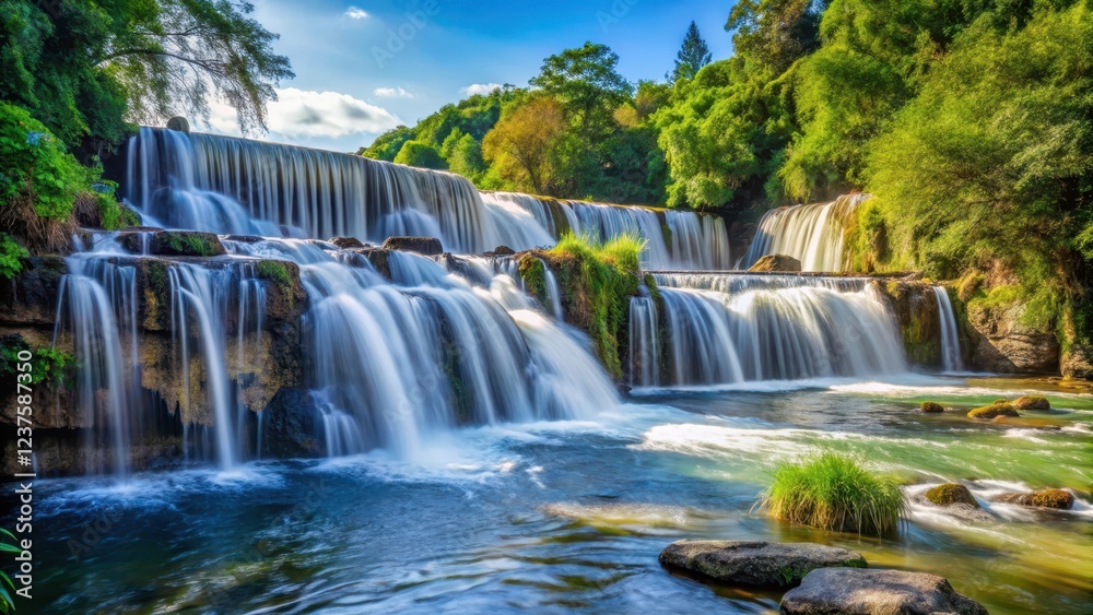 waterfall cascade into the water, outdoor scene, river, outdoor scene, river waterfall cascade into the water, outdoor scene, river, outdoor scene, river
