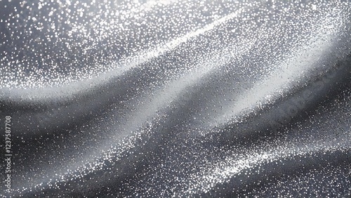 魔法のようなキラキラ背景素材 16:9サイズ AI生成素材 シルバー