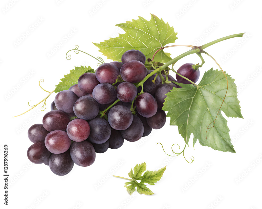 Fototapeta premium bunch of grapes isolated on white