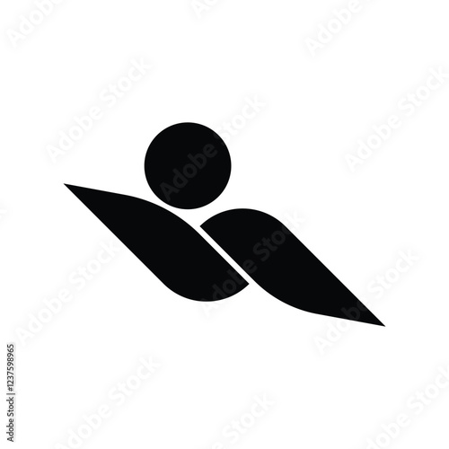 Swimming vector. Icon
