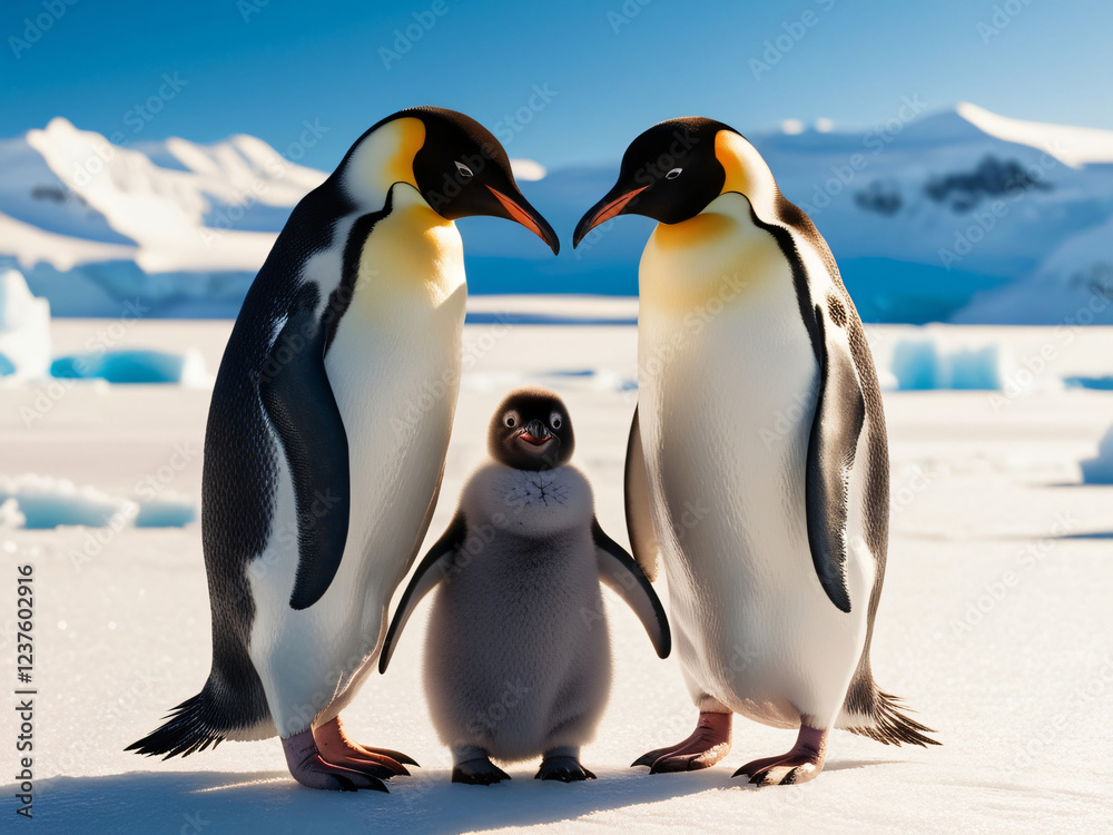 Obraz premium penguin on the beach