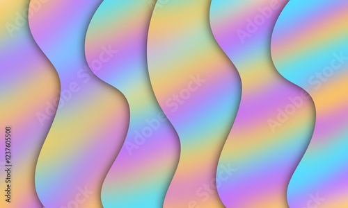 An abstract image with smooth curves and a pastel gradient, creating a soft and modern feel.