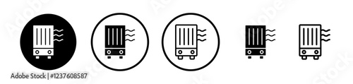 Air purifier icon set. vectors for apps and website designs