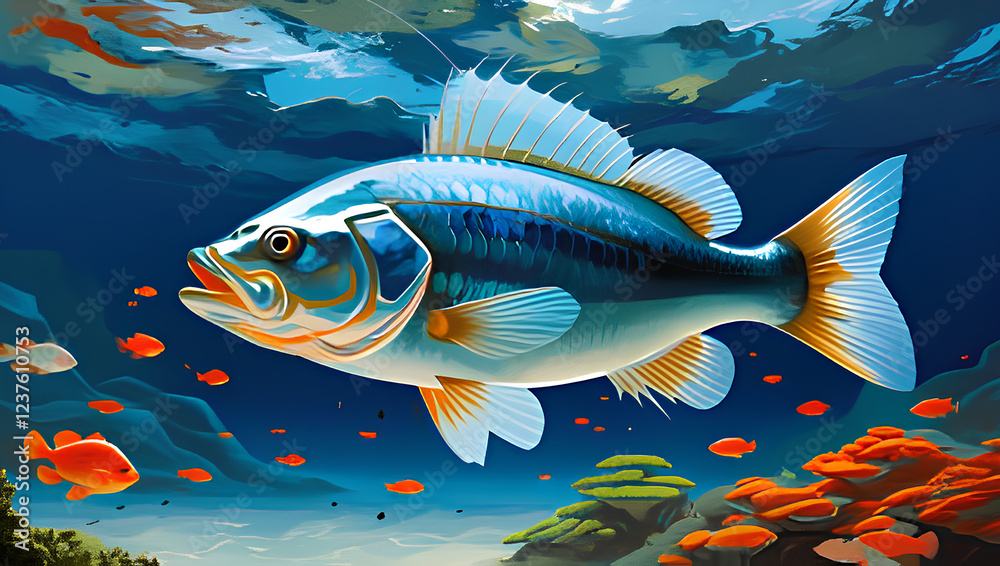 Naklejka premium fish