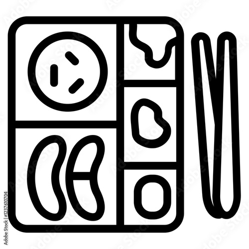 Bento Line Icon