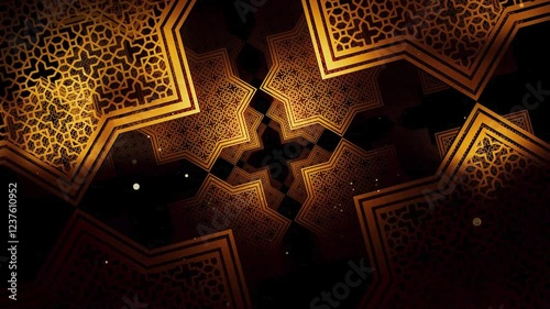 video interior arabic for background of a mosaic of a mosque