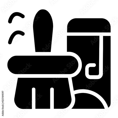 Grave Cleaning Solid Icon