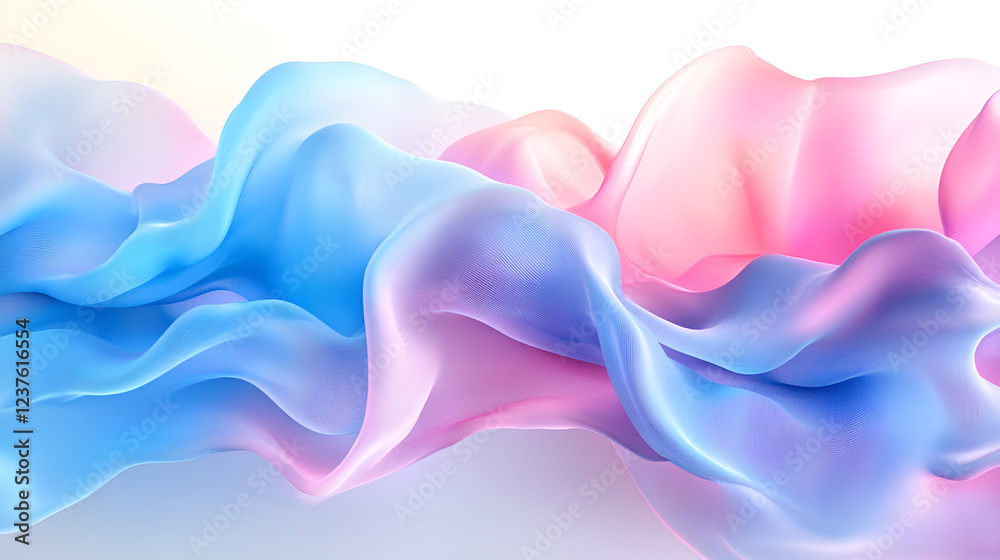 Fototapeta premium Fluid waves abstract study