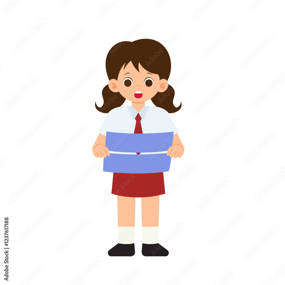 Indonesian Student with Math Symbol Equal Indonesian Student with Math Symbol Equal