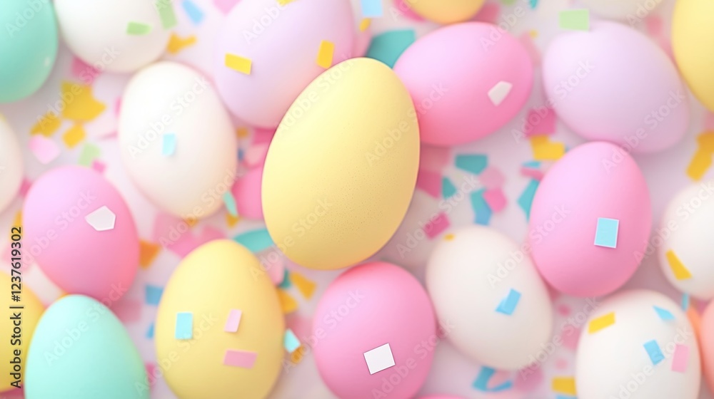 Pastel Easter Eggs Festive Spring Celebration Pastel Easter Eggs Festive Spring Celebration