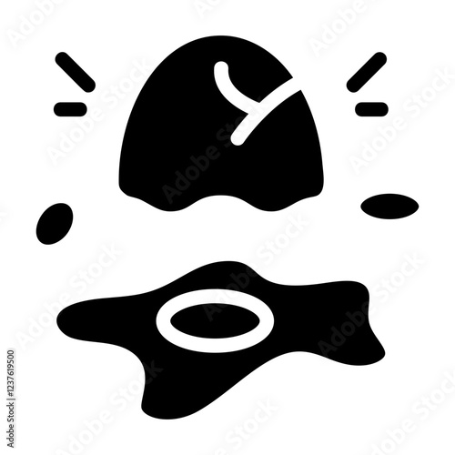 Egg Yolk Solid Icon