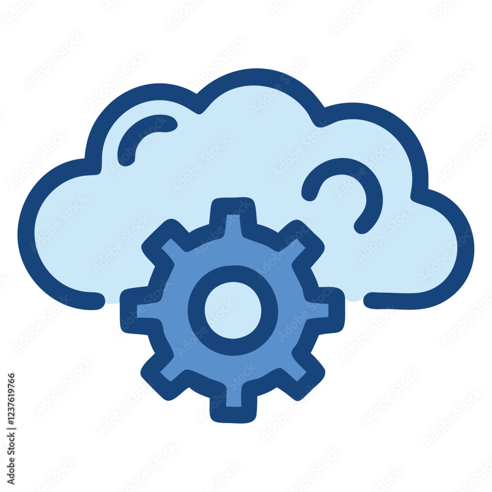 Cloud Configuration Gear Settings Technology Cloud Configuration Gear Settings Technology