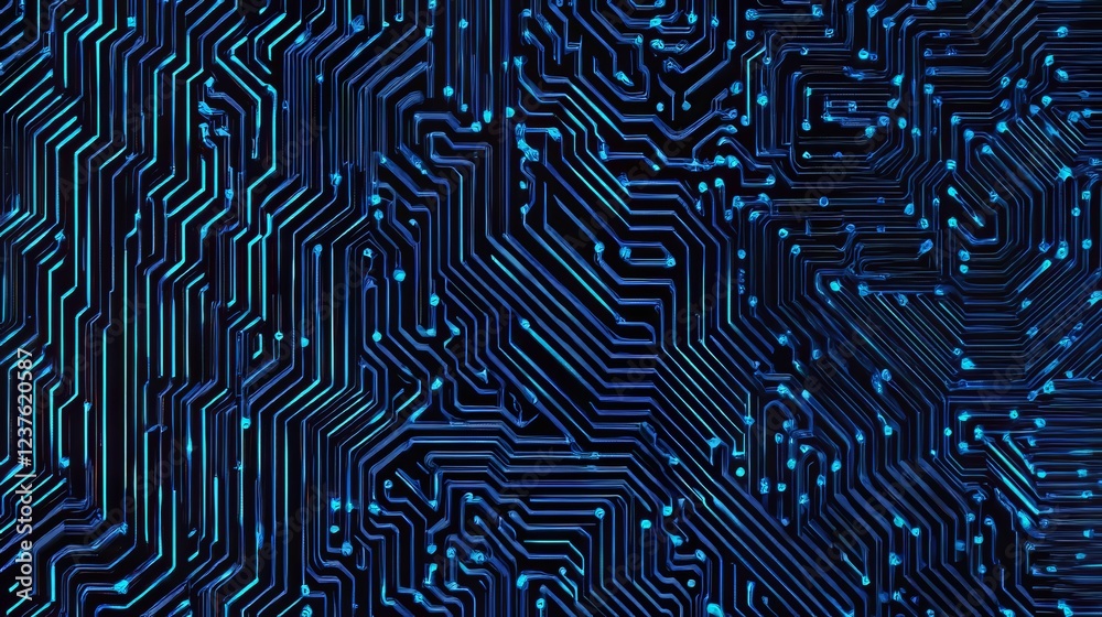 Blue circuit technology background Blue circuit technology background