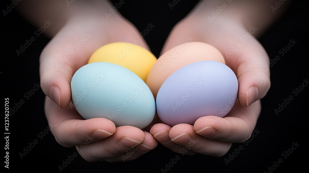 Pastel Easter Eggs Held in Gentle Hands (9) Pastel Easter Eggs Held in Gentle Hands (9)