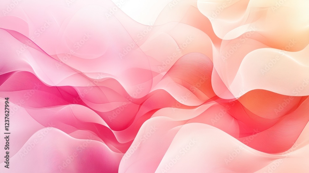 Obraz premium Abstract pink wave background design