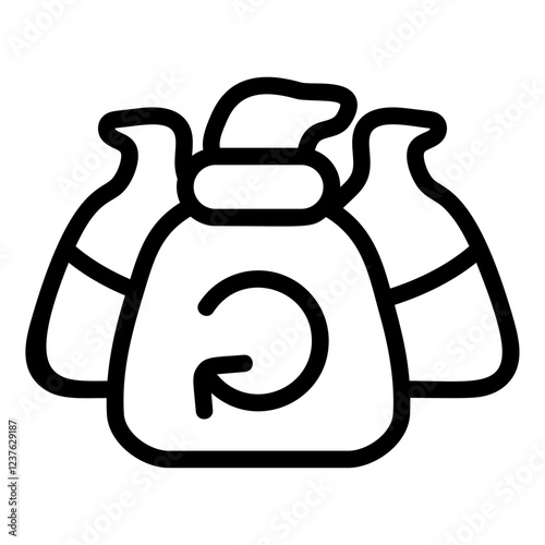 Reuse Line Icon