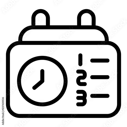 Stopwatch Line Icon