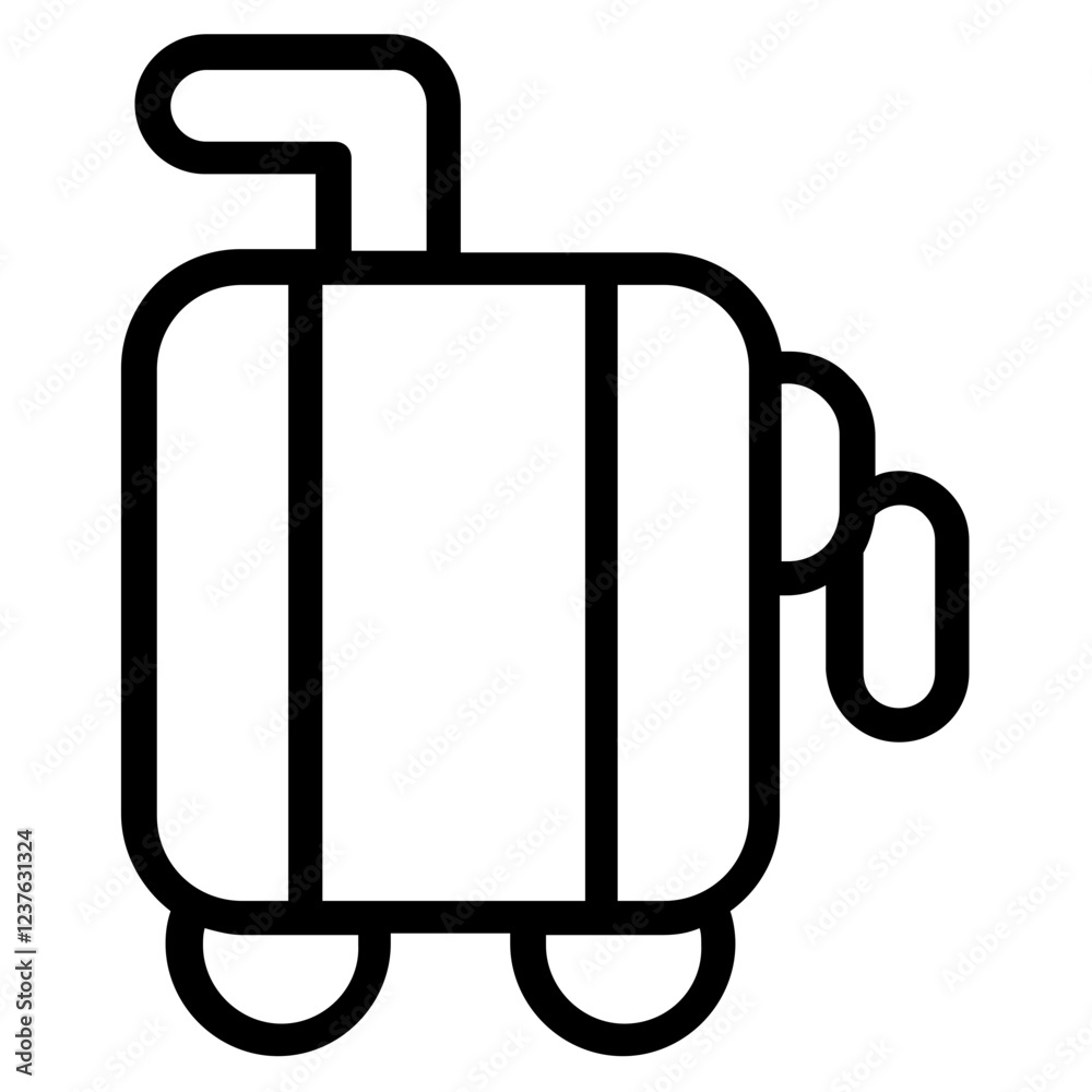 Suitcase Line Icon