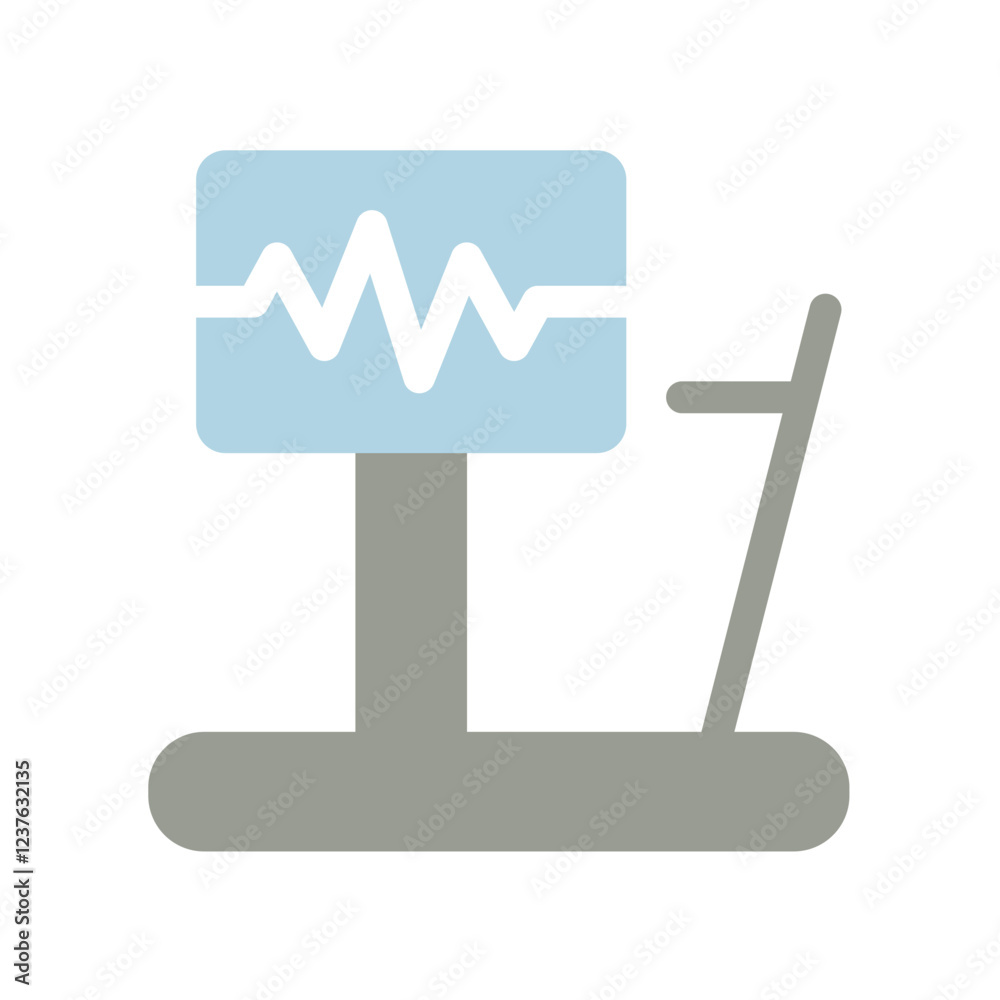 stress test machine flat icon illustration stress test machine flat icon illustration