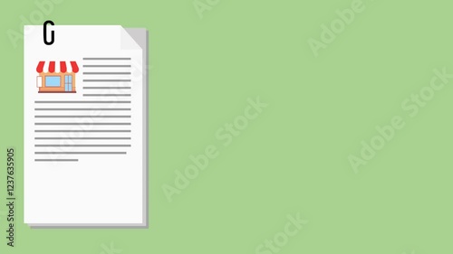 4K video Footage with checklist Department Store documents. Proposal, file or document accepted. Submission of proposals, files or documents approved for for Business concept
