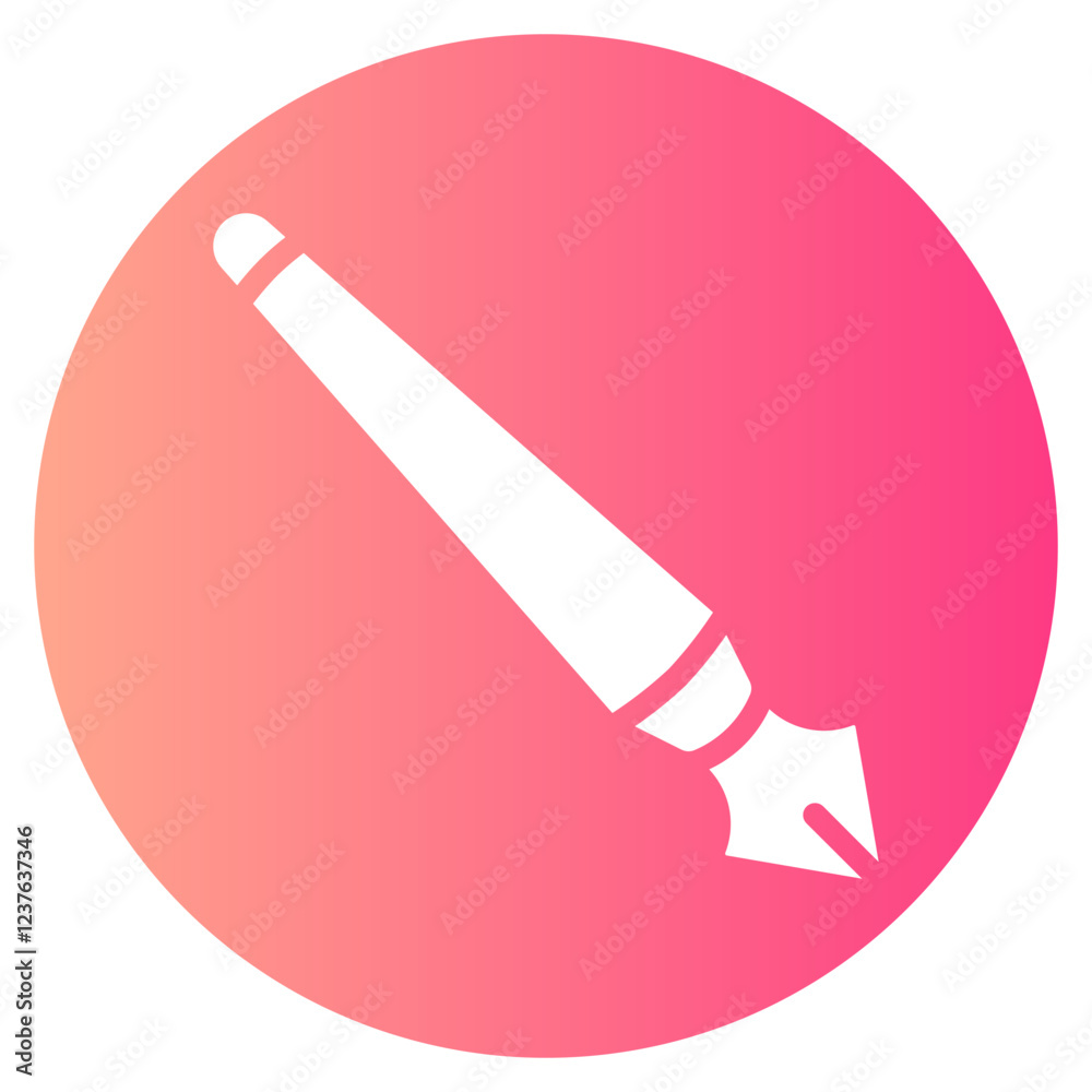 pen tool gradient icon