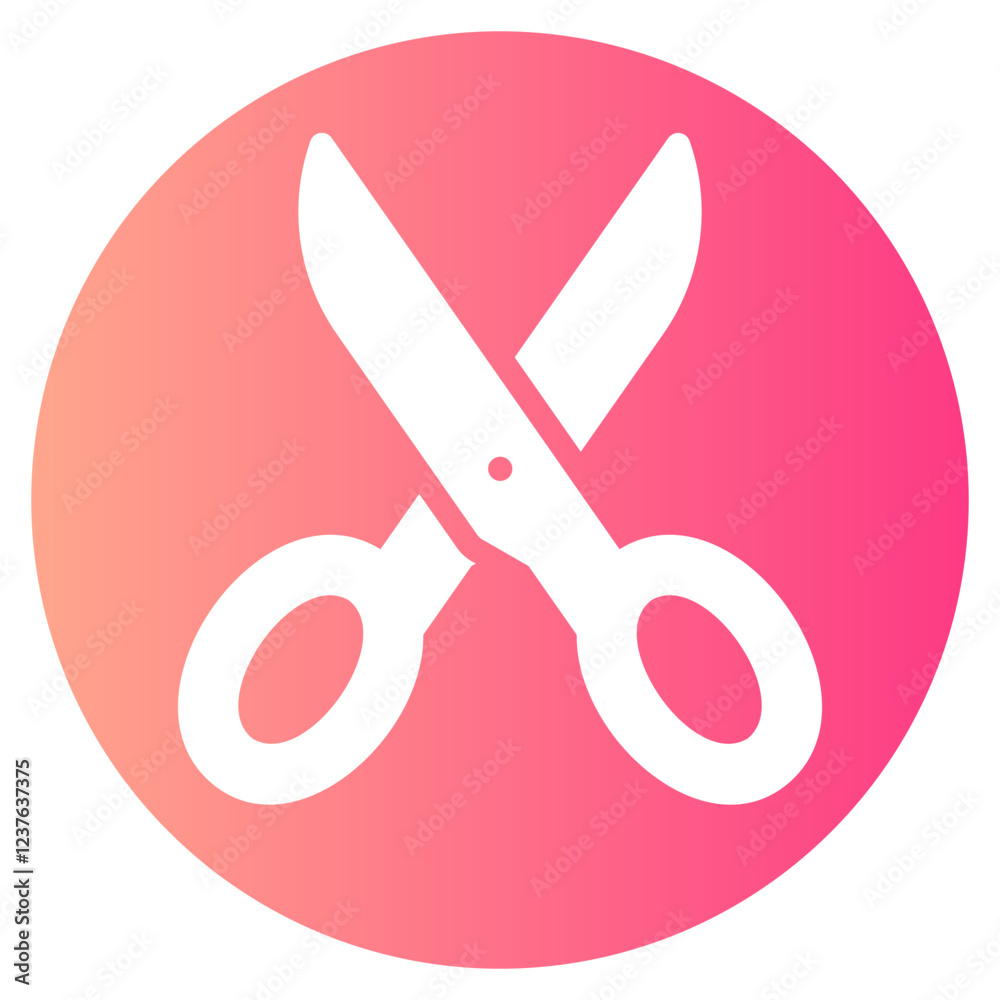 scissors gradient icon scissors gradient icon