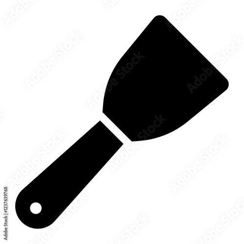 putty knife glyph icon