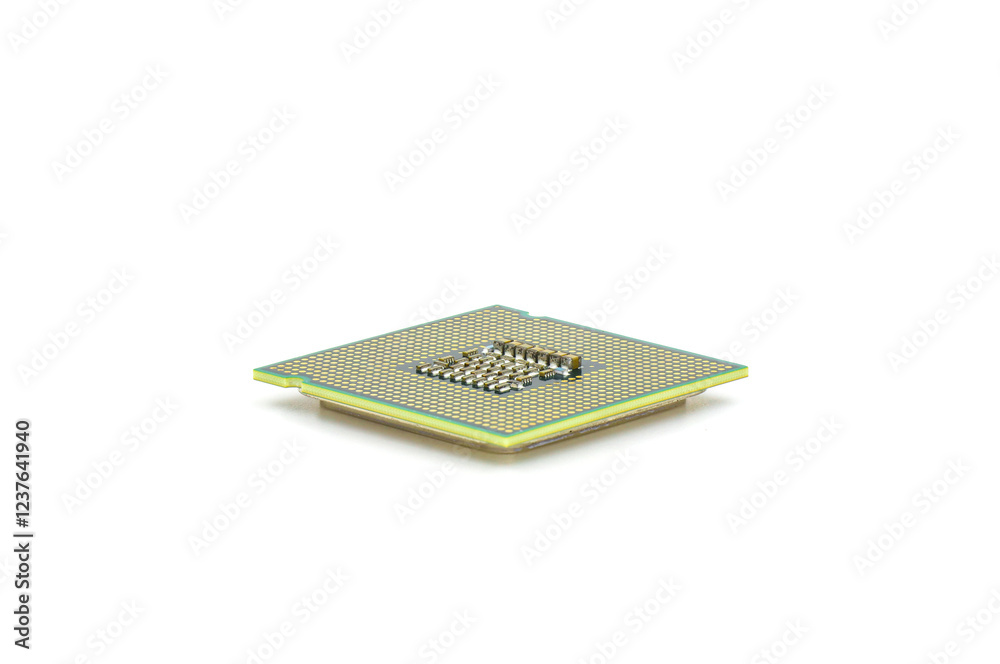 CPU for computer on white background. Progress concept. CPU for computer on white background. Progress concept.