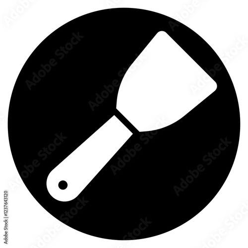 putty knife glyph icon
