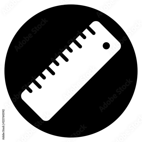 ruler glyph icon