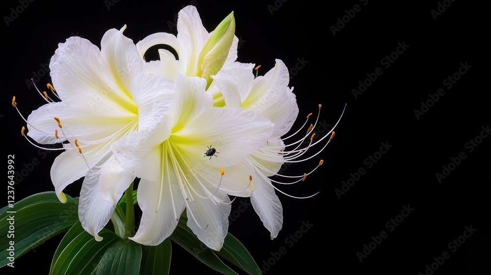 Fototapeta premium White Azalea Blossom Close Up