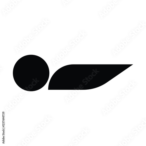 Swimming vector. Icon