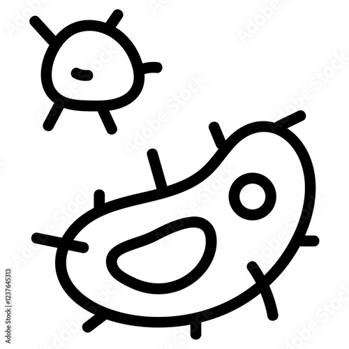 Bacteria Line Icon