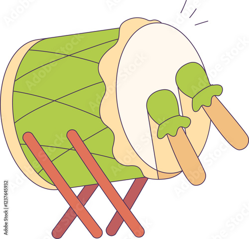 Bedug object illustration