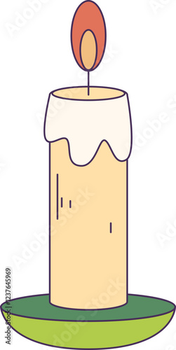 Candle object illustration