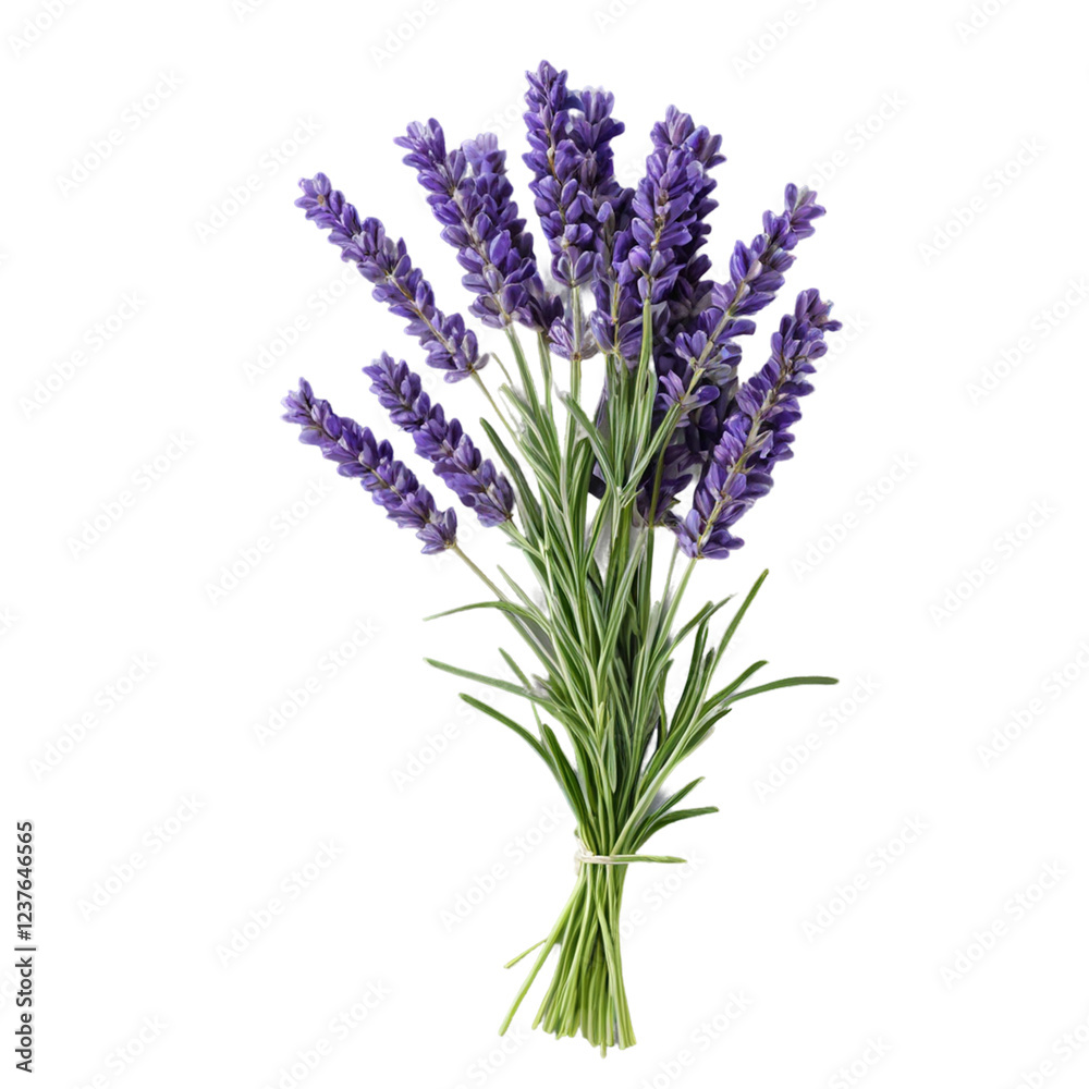 Naklejka premium lavender flower isolated on white background