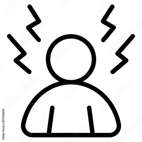 Burnout Line Icon