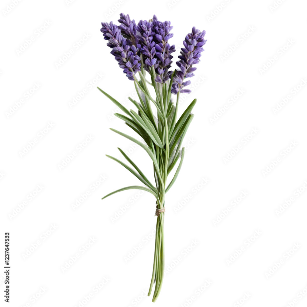 Naklejka premium lavender flower isolated on white background