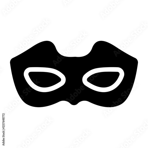 Classic eye mask Solid Icon