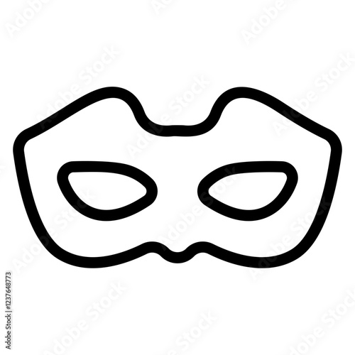 Classic eye mask Line Icon