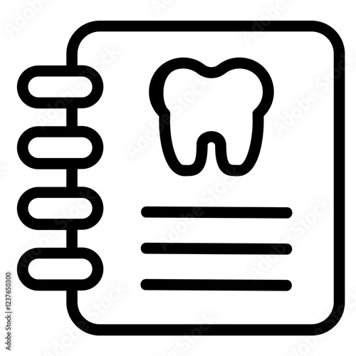 Dental check Line Icon
