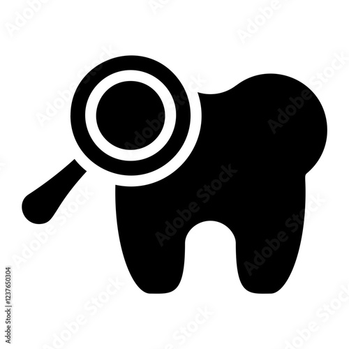 Dental check Solid Icon