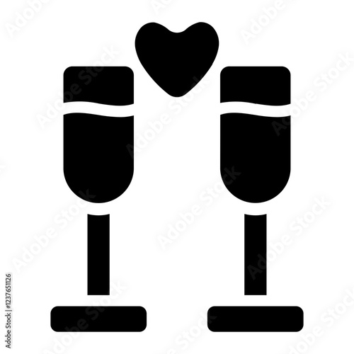 Dinner date Solid Icon